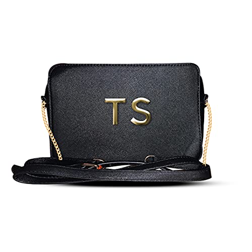 Timeshop Lab Borsa Trendy a tracolla regolabile media Nera da donna...
