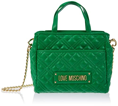 Love Moschino JC4020PP1GLA0, Borsa a Mano, Donna, Verde, Taglia unica