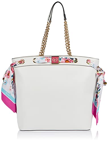 Pollini SC4574PP1GSH0100, Shopping Bag Donna, Bianco, 33X40X13