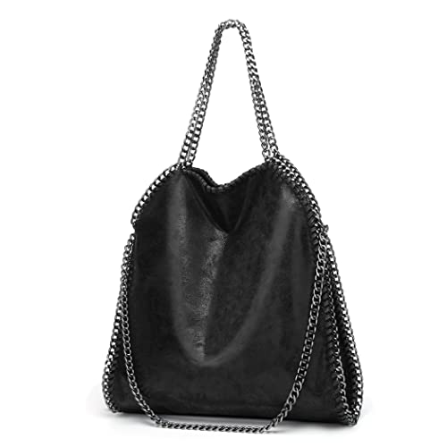 NIDONE Borsa Tote in Pelle Morbida da Donna Borsa a Tracolla di Grande...