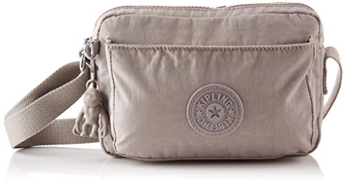 Kipling ABANU, Borse a Tracolla, Donna, Grigio, Taglia unica