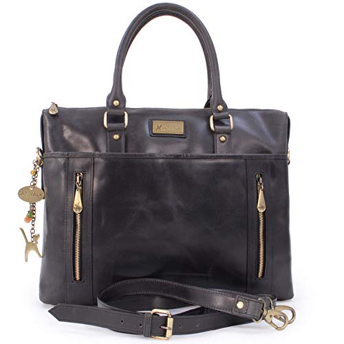 CATWALK COLLECTION - Vera Pelle - Borsa a Tracolla da Lavoro/Borse a...
