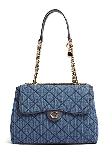 GUESS Gillian High Society Satchel Denim