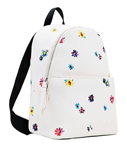 Desigual, BACK_FRESIA_MOMBASA MINI U 1000 WHITE Donna, bianco, Taglia...