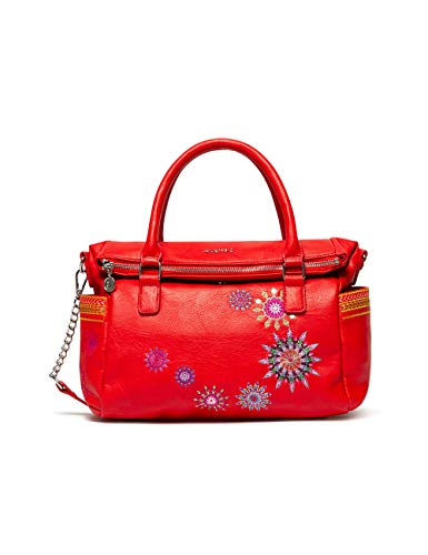 Desigual Bols_ADA Loverty, Borsetta Donna, Rosso (Rojo), 14x24x33 cm...
