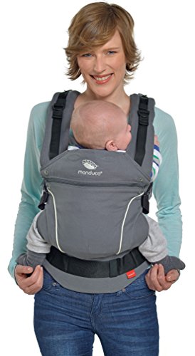 manduca First Marsupio Neonati Dark Grey Marsupio Ergonomico in...