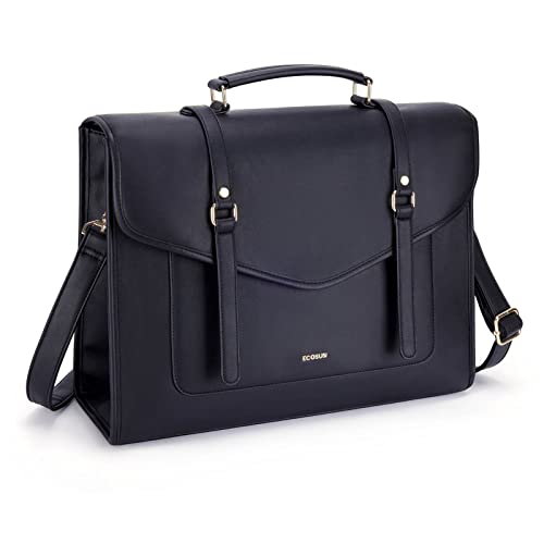 ECOSUSI Borsa per computer portatile 15.6 '' Borsa da donna in pelle...