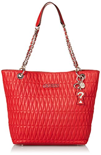 Guess Brinkley Tote, Bags Crossbody Donna, Red, One Size