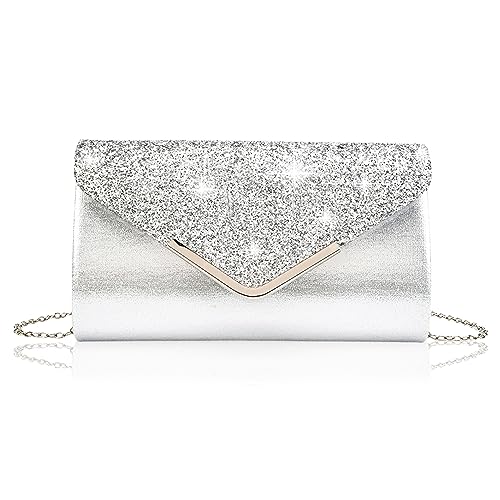Pochette Donna elegante Borsa da sera Glitterati Borsa Pochette Busta...