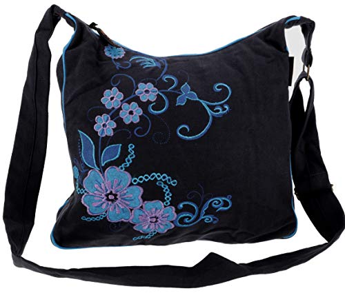 GURU SHOP Geräumige Schultertasche, Hippie Tasche, Goa Tasche -...