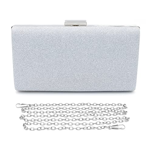 Colours & Beauty Pochette Donna Argento | Eleganti da Cerimonia |...
