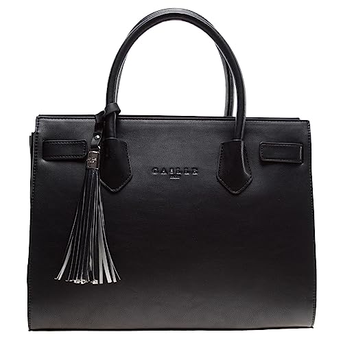 Gaelle Paris Borsa bauletto con logo e nappina GBADP4074 nero