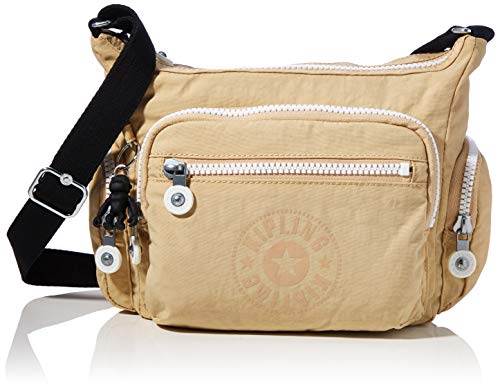 Kipling Gabbie S, Borse a Tracolla Donna, Beige/Nero, Taglia Unica