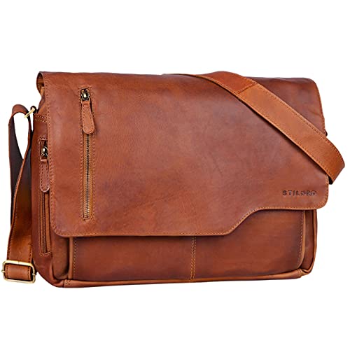 STILORD 'Marlon' Borsa porta pc 15.6 pollici pelle Borsa da ufficio...