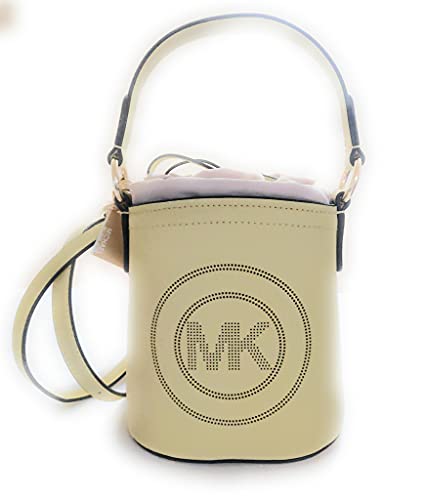 Michael Kors - Borsa a mano da donna, con tracolla in pelle, 20 x 21 x...