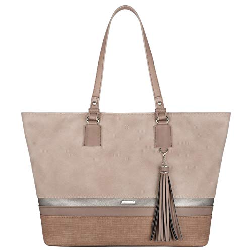 David Jones - Borsa a Spalla Tote Shopper Grande Capacità Donna -...