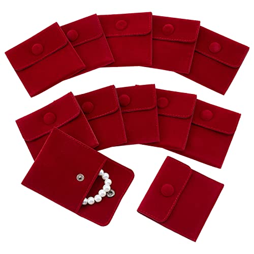 NBEADS 12pz Sacchetti di Gioielli In Velluto con Bottone A Pressione,...
