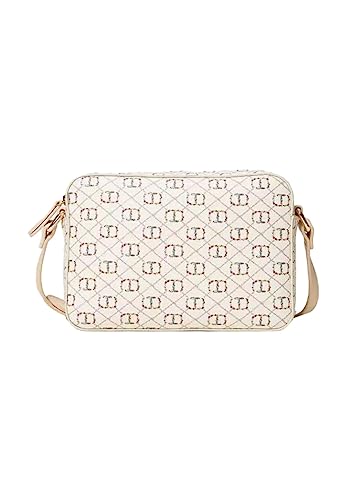 Twinset Borsa A Tracolla Camera Bag Flowers Oval T 231TB712H Avorio