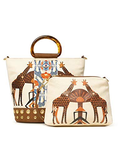 Desigual Bols_Savana BACAU - Borsa con manici, colore: Beige (Cream...