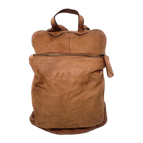 Zaino Donna a Spalla in Pelle Morbida Italiana Borsa Stile Vintage...