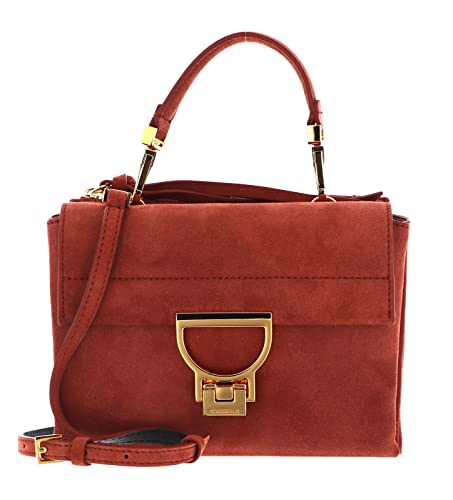Coccinelle Arlettis Suede Borsa a tracolla marrone rosso