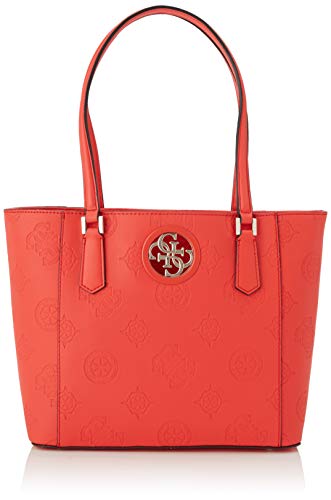 Guess Open Road Tote Borsa a Zainetto da Donna, Rosso, Taglia Unica