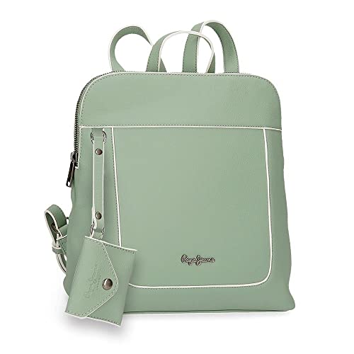 Pepe Jeans Jeny Equipaje- Borsa messenger donna, Verde, 26x29x10 cms,...