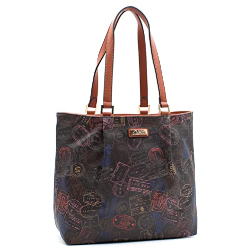 ALV by Alviero Martini - Borsa Shopping bag impermeabile in PVC con...