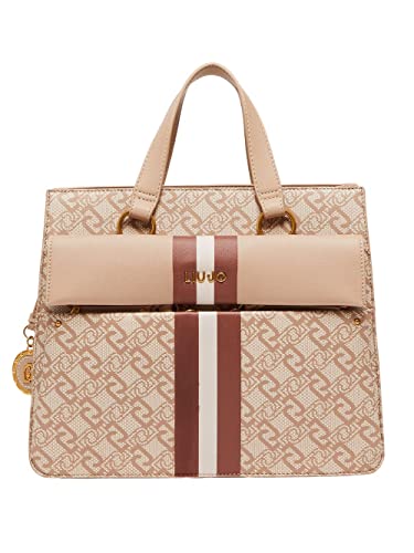 Borsa a mano/tracolla Liu-jo Clidia Satchel ecs M beige BS23LJ52...