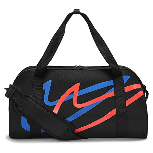 Nike Borsone per bambini con grafica da palestra, 25 l, Nero / Cremisi...