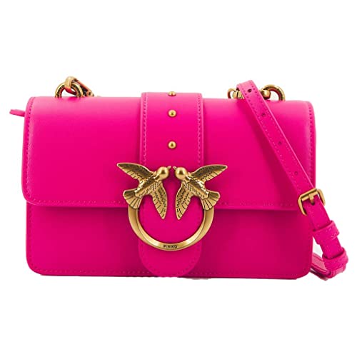 Pinko Love One Mini CL Vitello Seta, Borsa Donna, N17Q_Pink Antique...