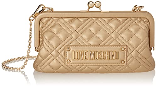 Love Moschino JC4252PP0GLA0, Borsa a Spalla, Donna, Oro, Taglia unica