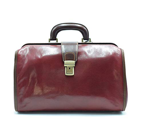 D&D - Borsa Medico Minimal Bicolor con tracolla - Made in Italy...