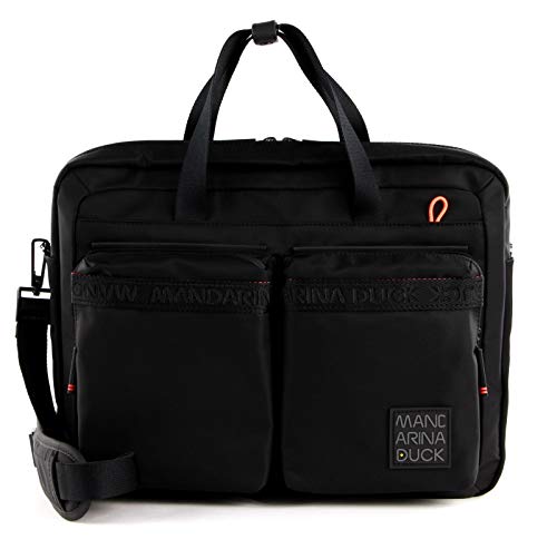 Mandarina Duck Warrior, Briefcase Uomo, Nero, Taglia Unica