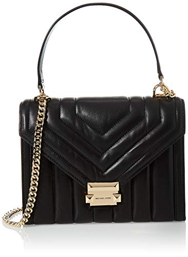 Michael Kors Whitney, Borsa a Tracolla Convertibile Donna, Black,...