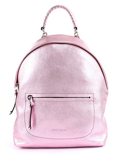 Coccinelle Leonie Backpack Bubble Gum Metal