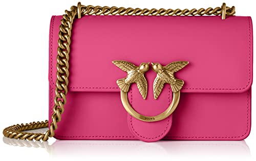 Pinko Love One Mini DC Vitello Seta, Borsa Donna, N17Q_Barbabietola...