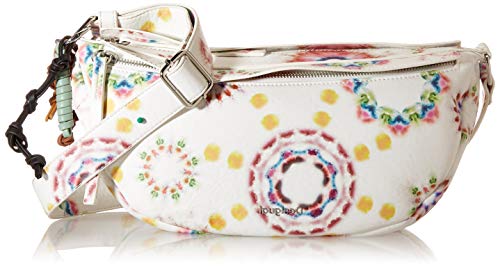 Desigual PU Shoulder Bag, Borsa a Tracolla Donna, Bianco, U