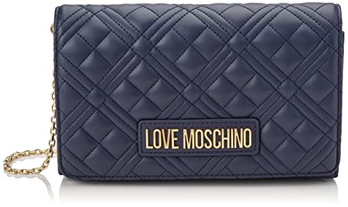 Love Moschino JC4079PP0FLA0, Borsa a Spalla, Donna, Blu, Taglia unica
