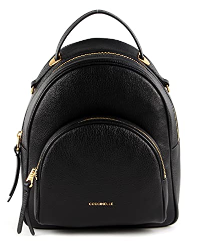 Coccinelle Zaino Nero Donna Zip Esterna Tasca Esterna Idea Regalo...