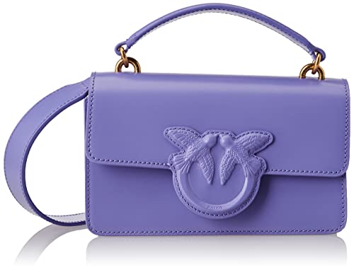 Pinko Love One Mini Light Vitello SP, Borsa Donna, W25Q_Blu di...