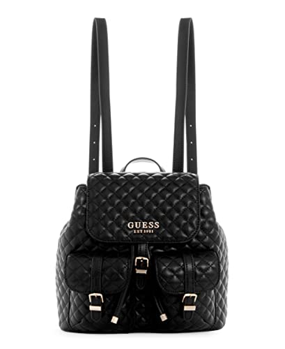 Guess Adam Flap, Borsa da Viaggio, Zaino di Modo Donna, Nero, Taglia...