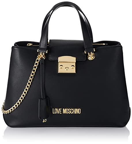 Love Moschino JC4347PP0FKE0, Borsa a Mano, Donna, Nero, Taglia unica