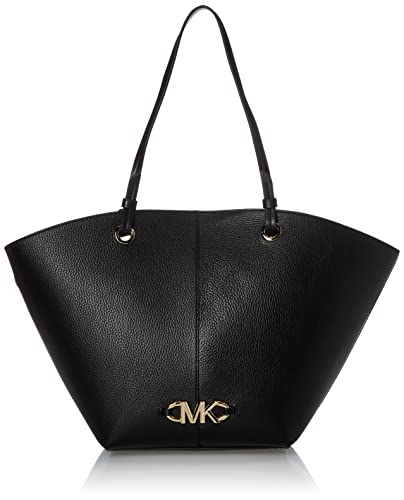 Michael Kors Izzy Md Fan Tote, Borsa Donna, Nero, Taglia unica