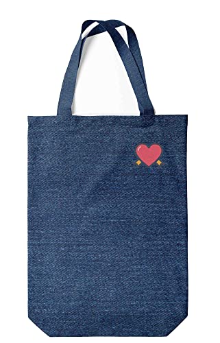 Green Fish Denim - Borsa porta-tutto stampata, borsa per spezieria...