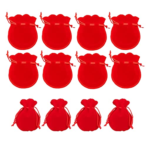50 sacchetti regalo con coulisse in velluto, mini sacchetti per...