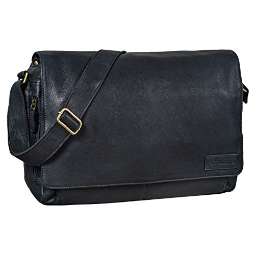 STILORD 'Rick' Borsa Vintage a tracolla in pelle da uomo & donna Porta...