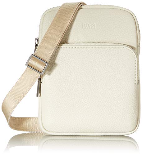 BOSS Crosstown_NS Phone, Borsa da Cross-Body Uomo, Beige Chiaro 272,...
