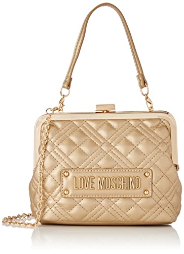 Love Moschino JC4011PP1GLA0, Borsa a Spalla, Donna, Oro, Taglia unica