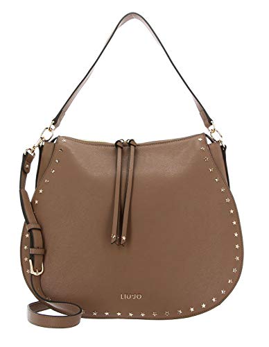 Borsa Liu Jo hobo medio con stelle NF0043 E0033 indian tan